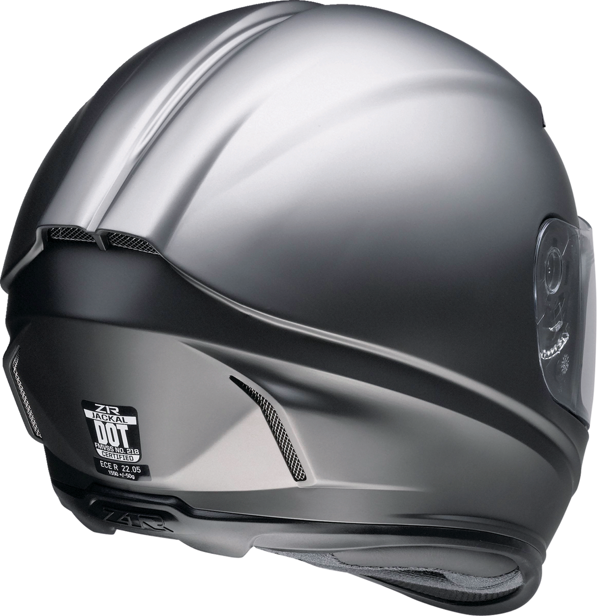 Z1R Jackal Motorcycle Helmet - Satin - Titanium - Small 0101-14836