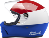 BILTWELL Lane Splitter Motorcycle Helmet - Gloss Podium Red/White/Blue - XS 1004-549-101