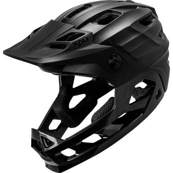 KALI Child Maya Full Face Bicycle Helmet - Race - Black - OS 0221924112