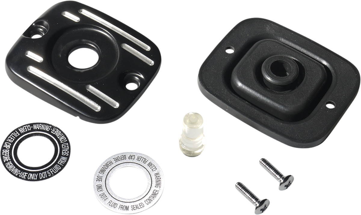 DRAG SPECIALTIES Master Cylinder Cover - Black SOFTAIL YR APP S/B 06-14 78150