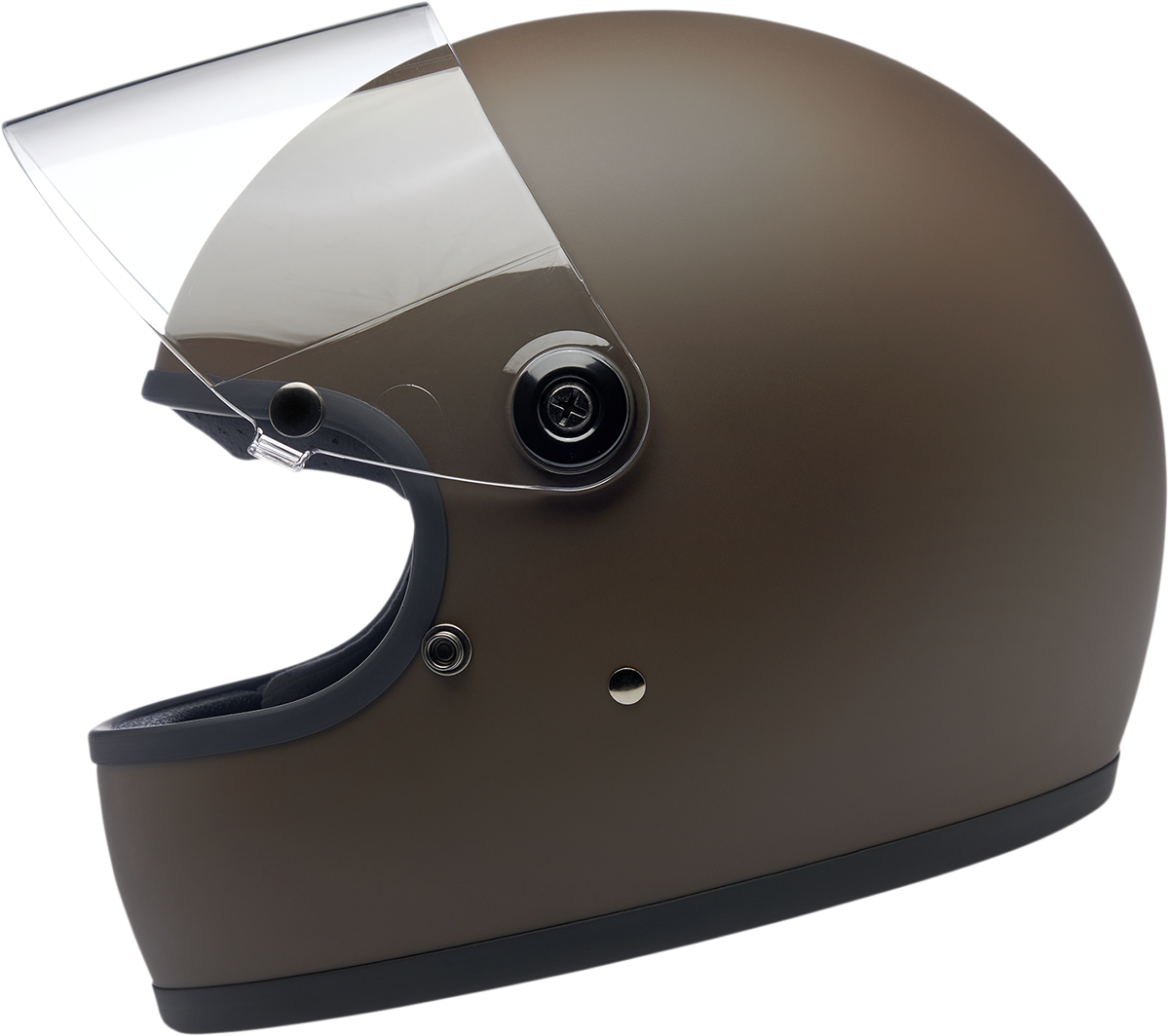 BILTWELL Gringo S Motorcycle Helmet - Flat Chocolate - XS 1003-252-101