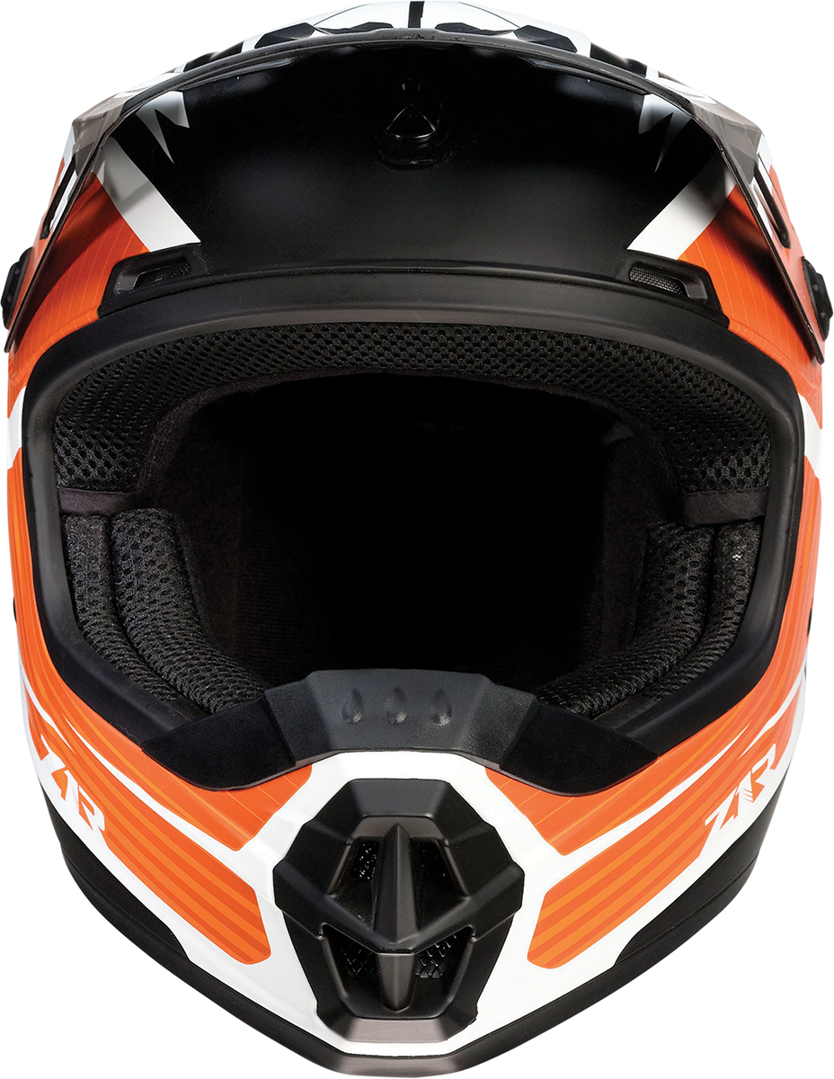 Z1R Youth Rise Motorcycle Helmet - Flame - Orange - Small 0111-1442