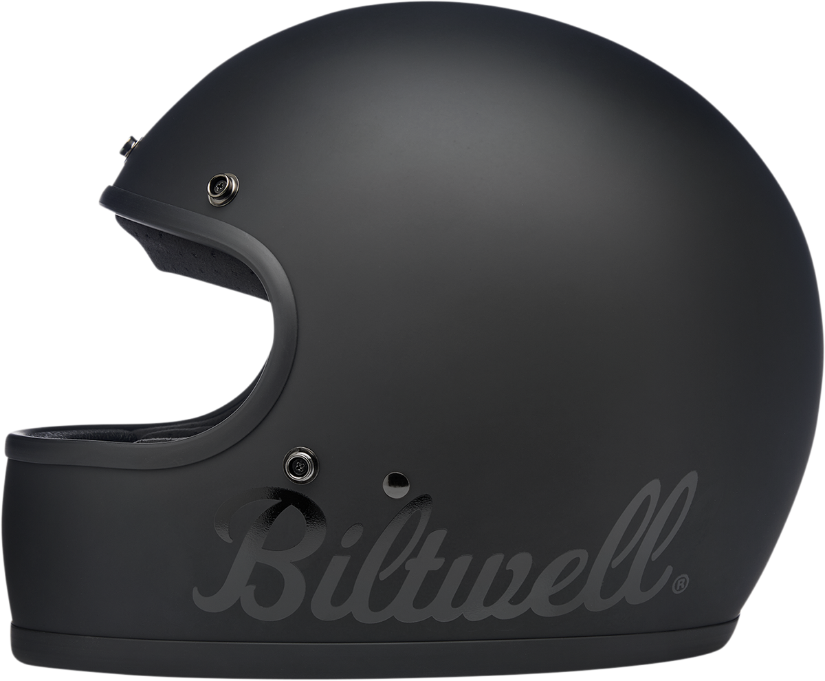 BILTWELL Gringo Motorcycle Helmet - Flat Black Factory - Small 1002-638-102