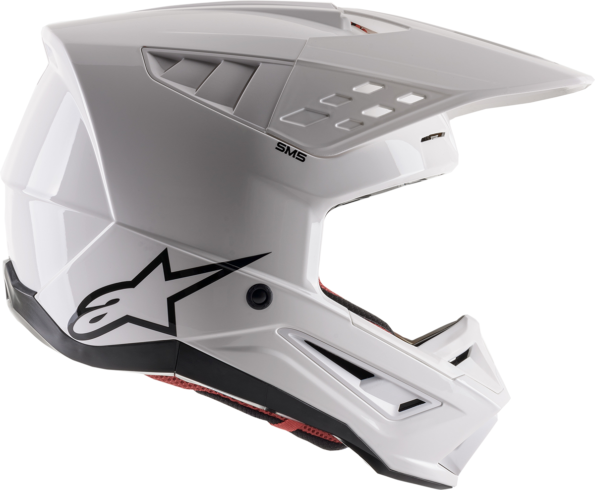 ALPINESTARS SM5 Motorcycle Helmet - Solid - Gloss White - 2XL 8303121-2180-2X