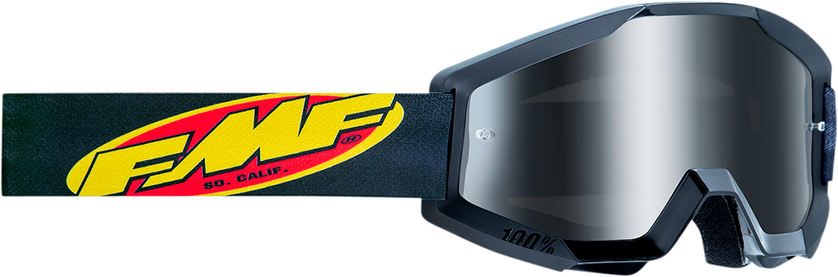 FMF Youth PowerCore Goggles - Core - Black - Silver Mirror F-50055-00002 2601-3022