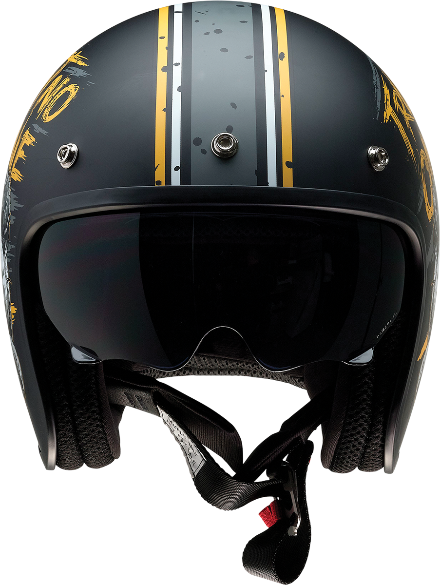 Z1R Saturn Motorcycle Helmet - Trust No One - Black/Yellow - Small 0104-2853