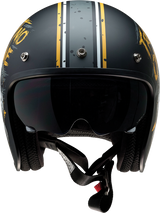 Z1R Saturn Motorcycle Helmet - Trust No One - Black/Yellow - Small 0104-2853