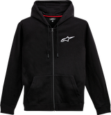 ALPINESTARS Ageless Zip Hoodie - Black/White - Large 1212-536001020L