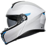 AGV Tourmodular Motorcycle Helmet - Frequency - Light Gray/Blue - Small  211251F2OY00610