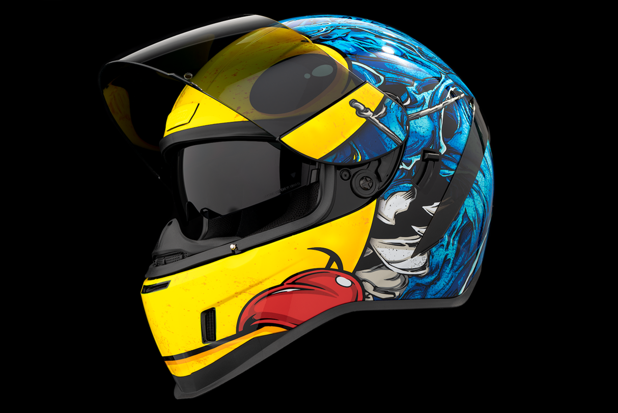 ICON Airform™ Motorcycle Helmet - MIPS® - Brozak - Blue - Small 0101-14931