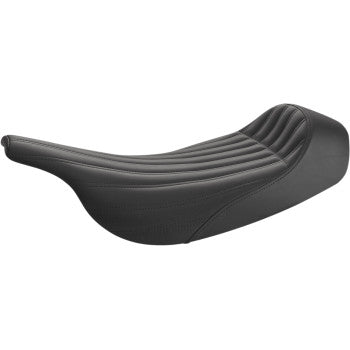 SADDLEMEN Knuckle Solo Seat - Ribbed - Black 897-07-0023