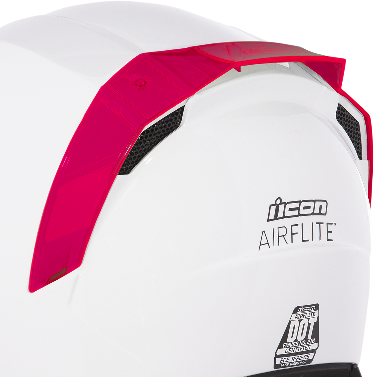 ICON Airflite™ Rear Spoiler - Dayglo Red 0133-1308