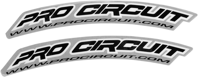 PRO CIRCUIT Front Fender Decal - .Com - Black DC0005