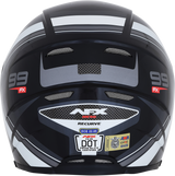 AFX FX-99 Motorcycle Helmet - Recurve - Black/White - Large 0101-11118