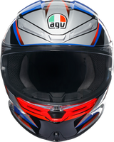 AGV K6 S Motorcycle Helmet - Slashcut - Black/Blue/Red - Small 2118395002015S