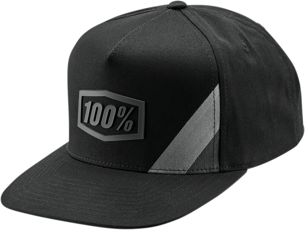 100% Cornerstone Trucker Hat - Black/Gray 20050-057-01