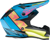 Z1R Youth F.I. Motorcycle Helmet - Fractal - MIPS - Matte Blue/Hi-Viz - Small 0111-1514