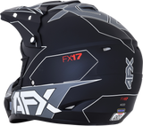 AFX FX-17 Motorcycle Helmet - Aced - Matte Black/White - Large 0110-6491