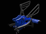 Suzuki GSXR 600/750 Rearsets Blue