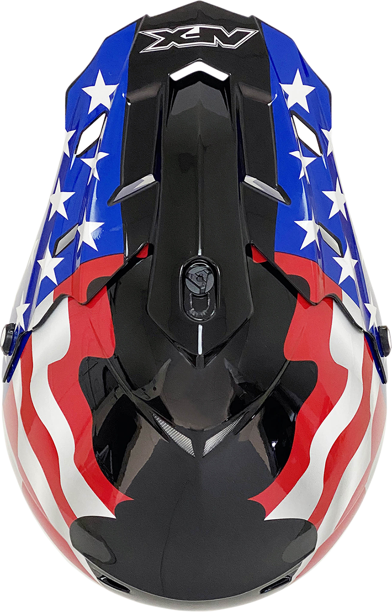 AFX FX-17 Motorcycle Helmet - Flag - Black - XL 0110-2372