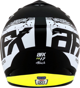 AFX FX-17 Motorcycle Helmet - Attack - Matte Black/Hi-Vis Yellow - XS 0110-7172