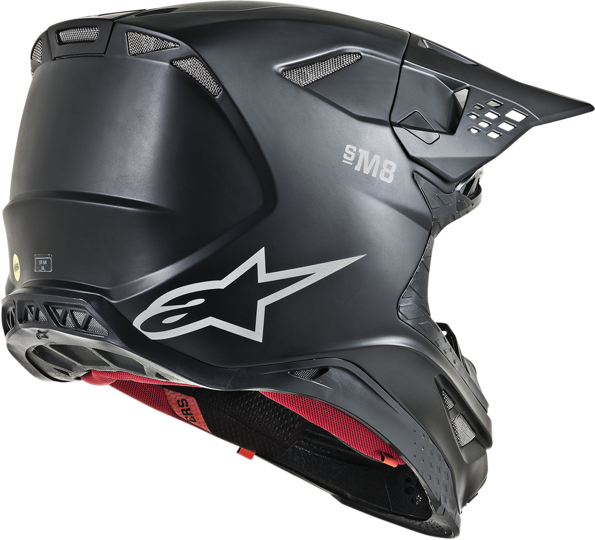 ALPINESTARS Supertech M8 Motorcycle Helmet - MIPS - Matte Black - Small 8300719-110-SM