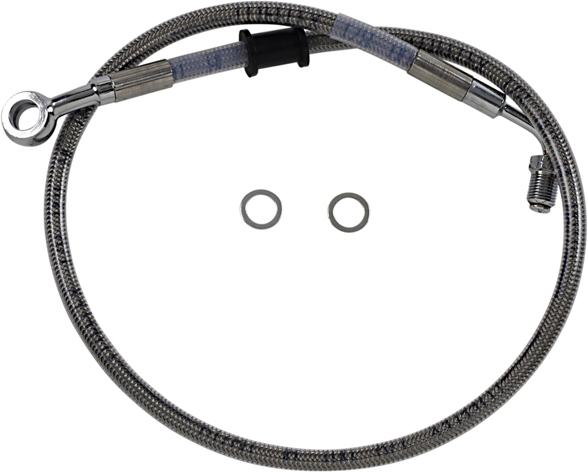 DRAG SPECIALTIES Brake Line - Front (Upper) - Stainless Steel 618620