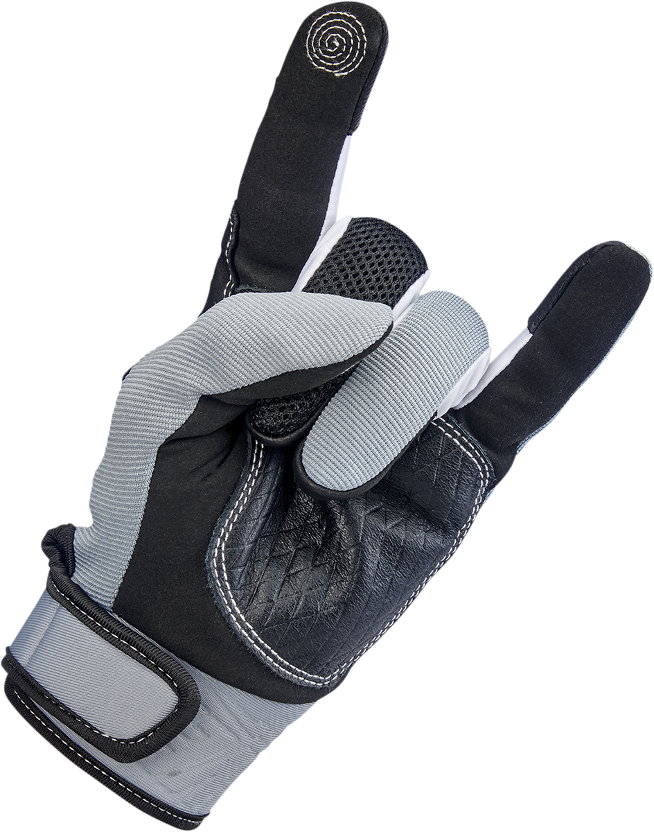 BILTWELL Baja Gloves - Gray - XS 1508-1101-301