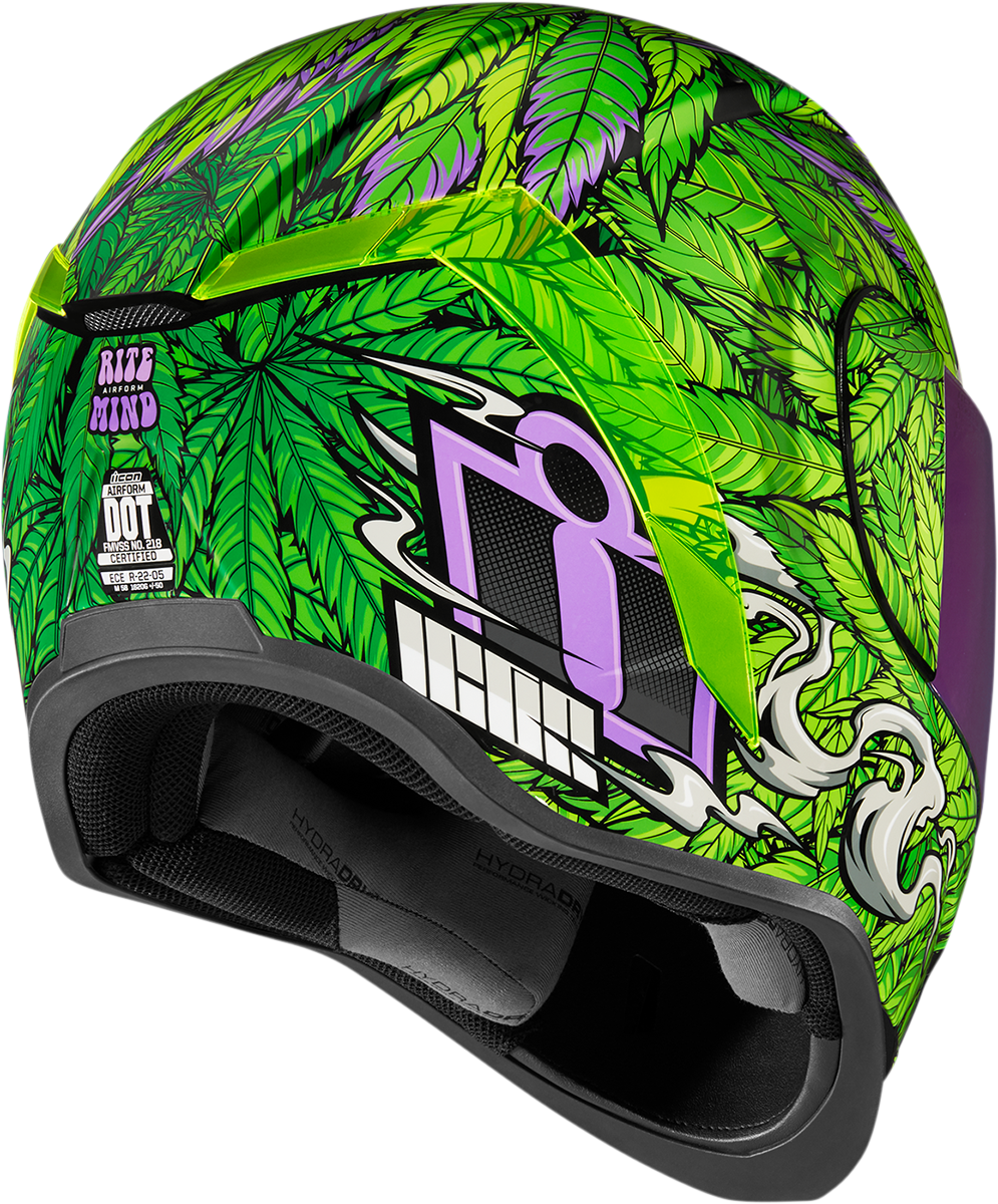 ICON Airform™ Motorcycle Helmet - Ritemind Glow™ - Green - 3XL 0101-14084