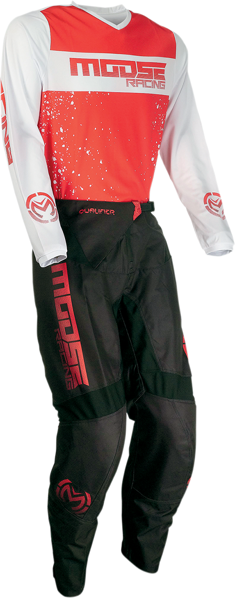 MOOSE RACING Qualifier Jersey - Red/White - Medium 2910-6646