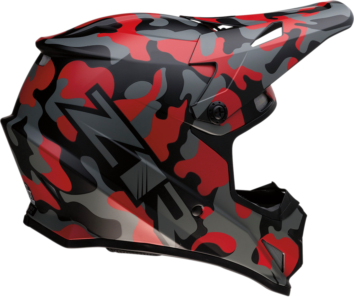 Z1R Rise Motorcycle Helmet - Camo - Red - Large 0110-6082