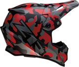 Z1R Rise Motorcycle Helmet - Camo - Red - Large 0110-6082