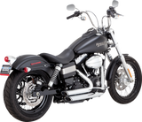 VANCE & HINES Short Shot Staggered Exhaust System - Chrome 17327