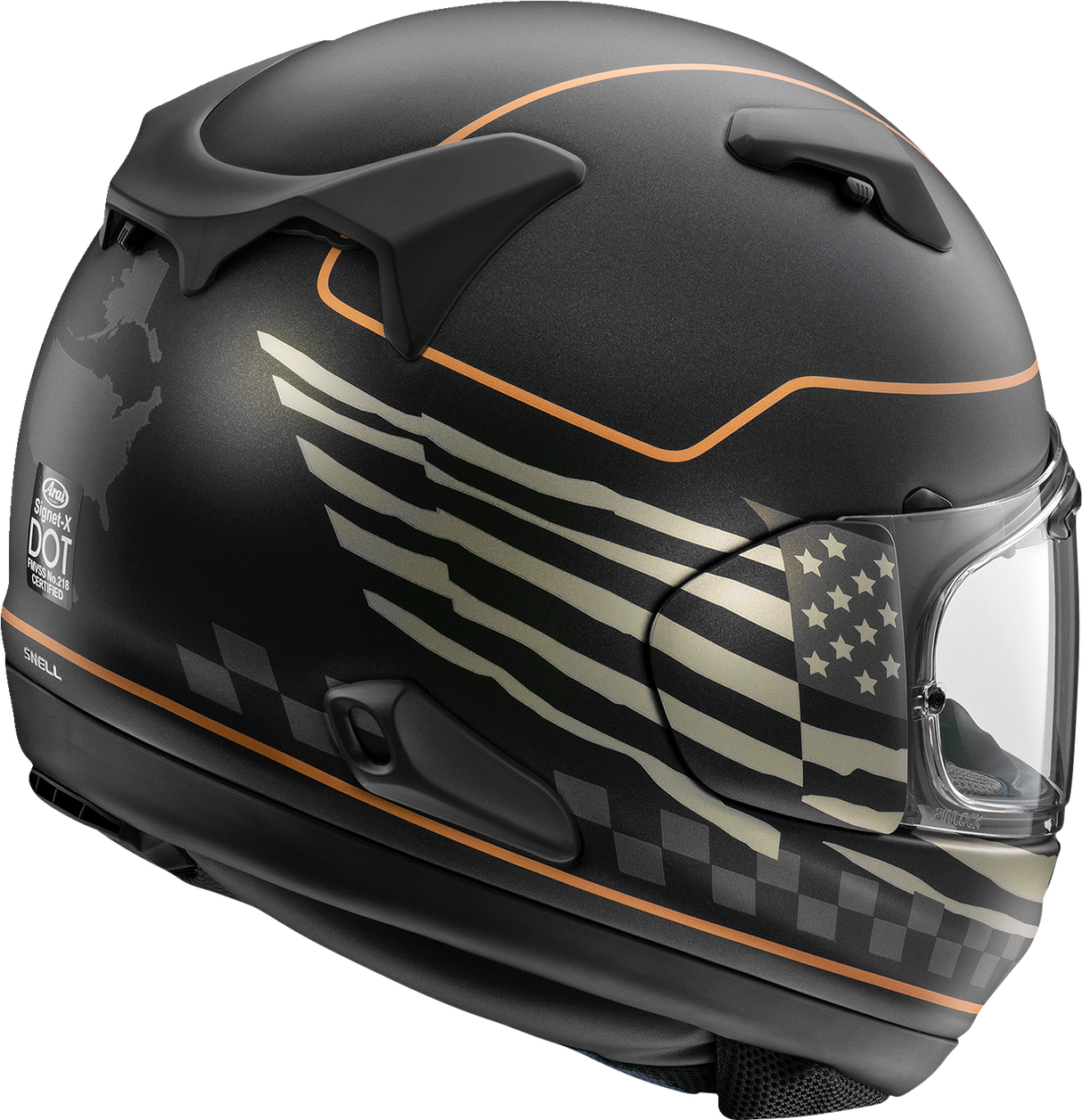 ARAI Signet-X Motorcycle Helmet - US Flag - Black Frost - XS 0101-15953