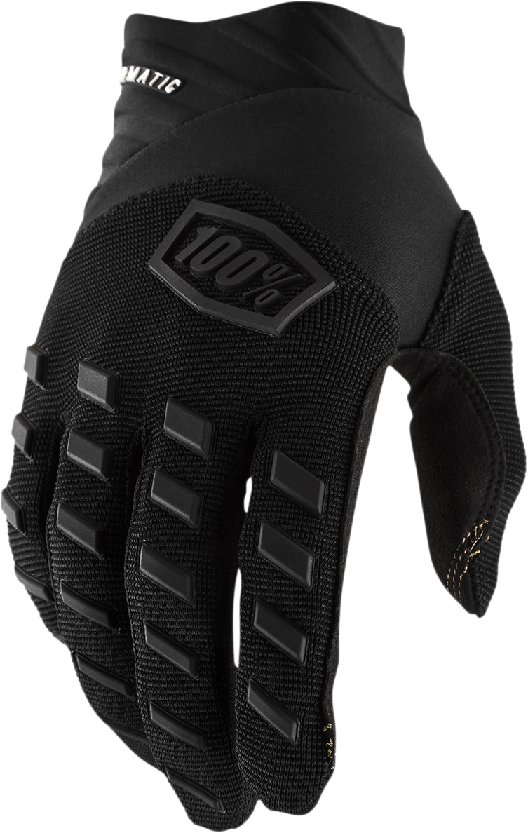 100% Youth Airmatic Gloves - Black/Charcoal - Medium 10001-00001