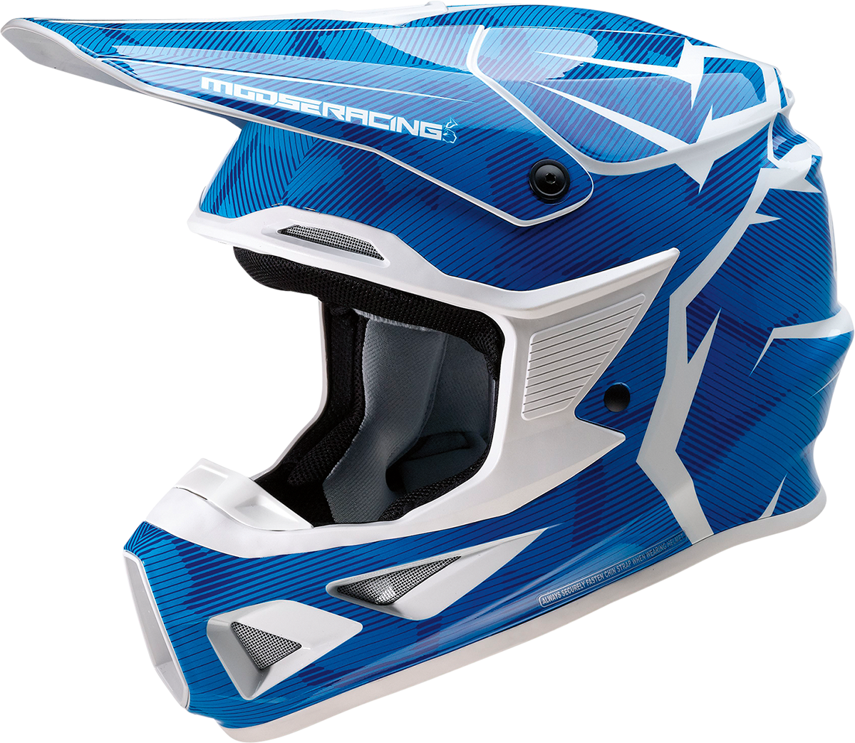 MOOSE RACING F.I. Helmet - Agroid Camo - MIPS® - Blue/White - Large 0110-7769