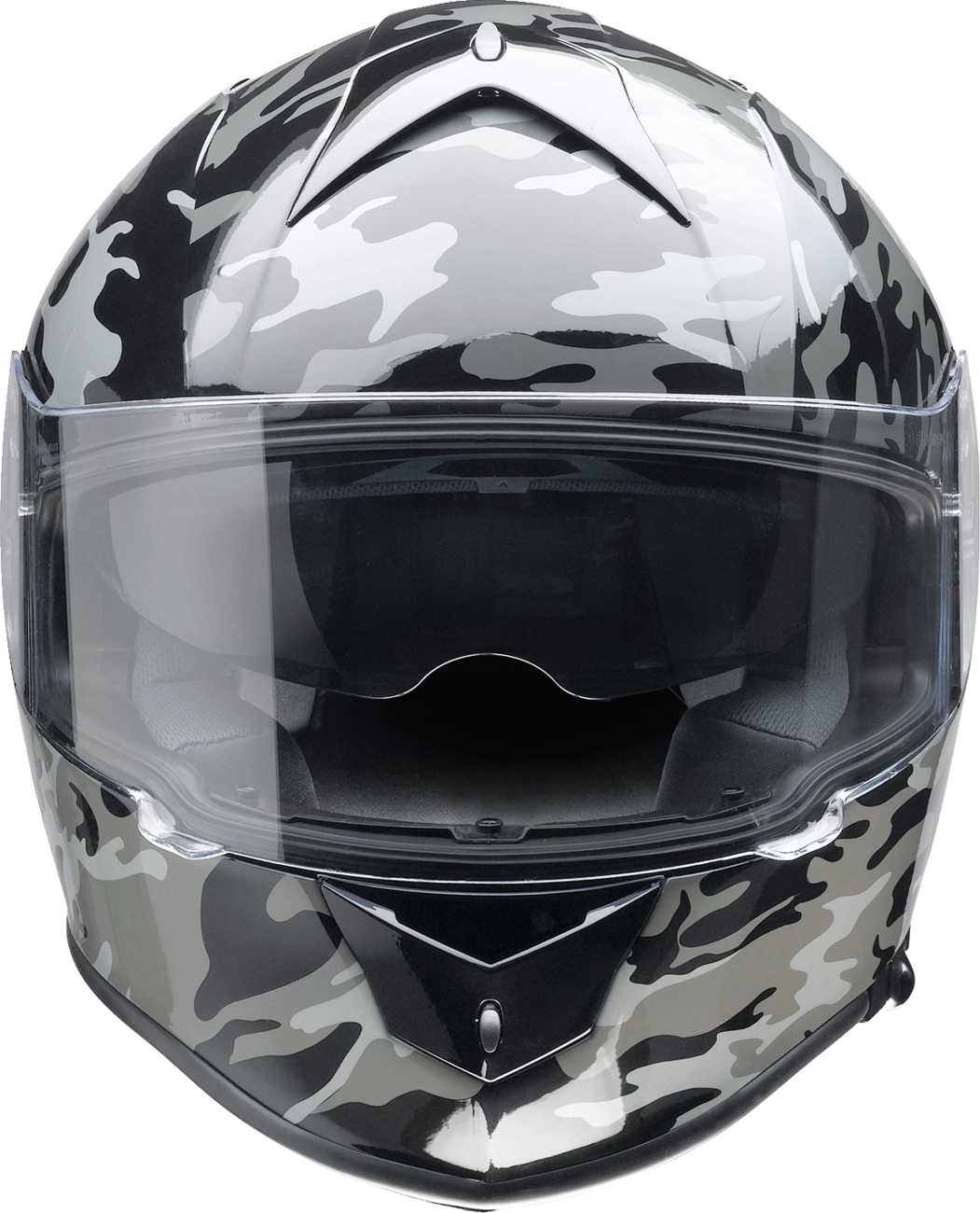 Z1R Warrant Motorcycle Helmet - Camo - Black/Gray - Small 0101-14366