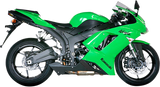 Kawasaki ZX6R 2007-2008 Exhaust Akrapovic Slip-On Muffler in Titanium and Carbon Fiber S-K6SO5-HACT