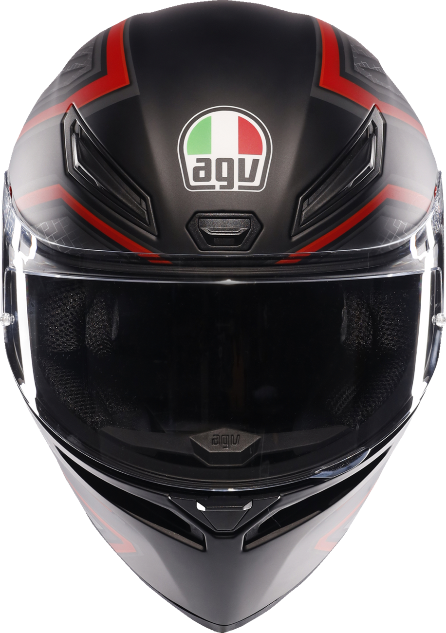 AGV K1 S Motorcycle Helmet - Sling - Matte Black/Red - Small 2118394003-038-S