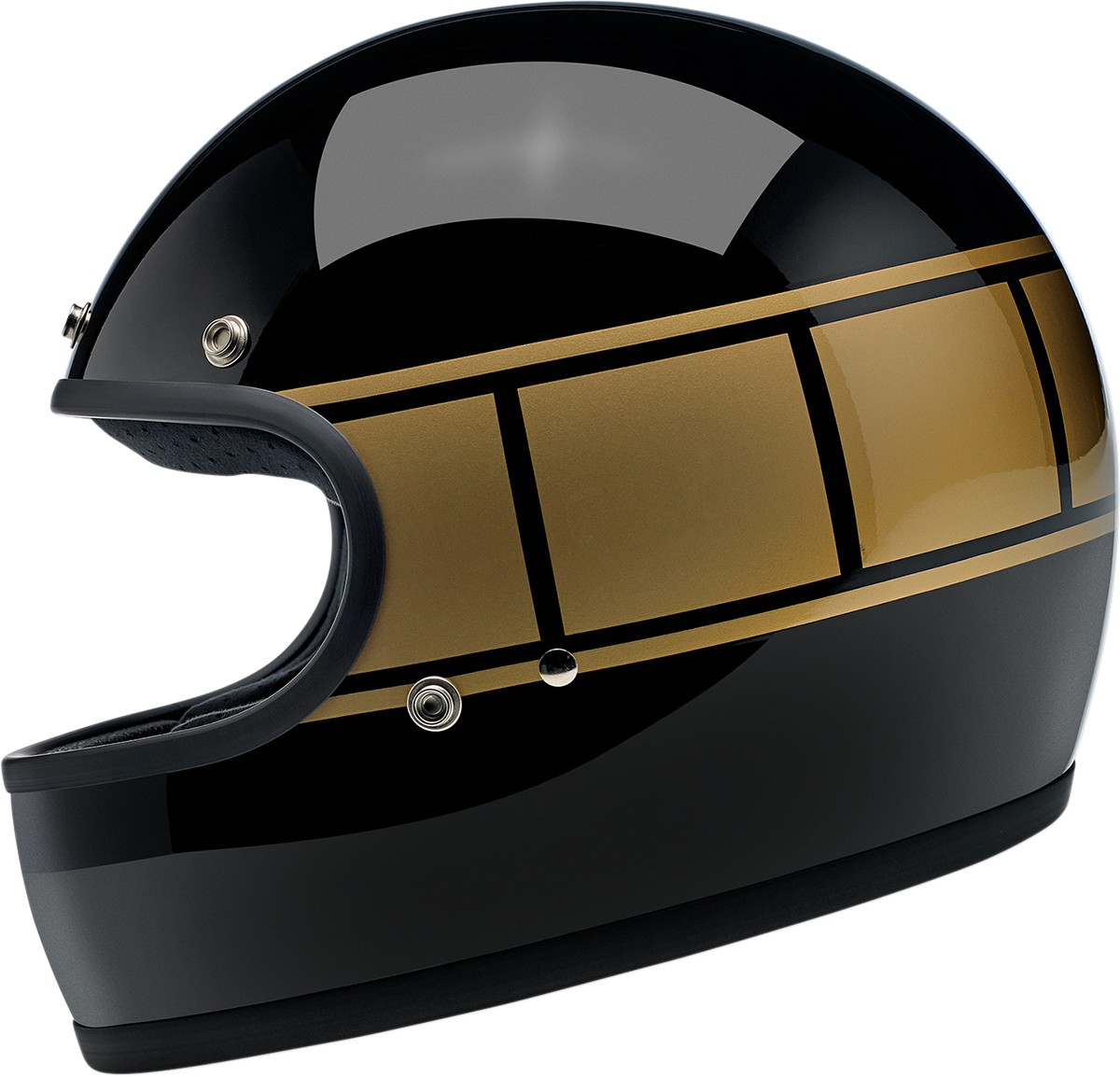 BILTWELL Gringo Motorcycle Helmet - Gloss Black Holeshot - XS 1002-527-101