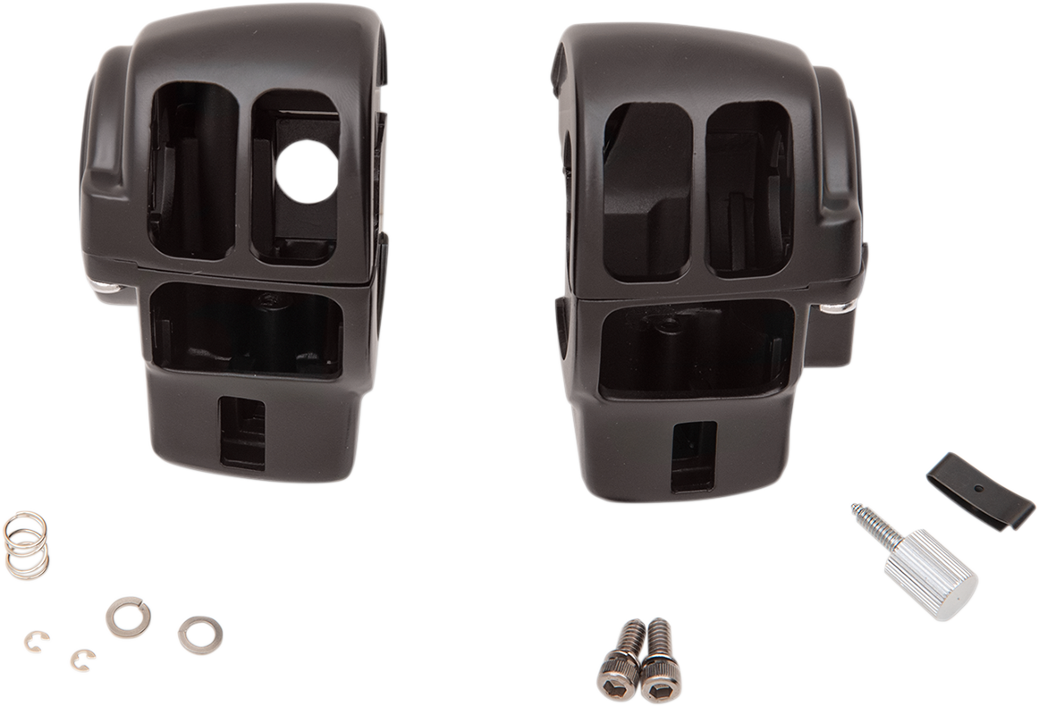 DRAG SPECIALTIES Switch Housing - Radio - Matte Black 07-0530ABMB