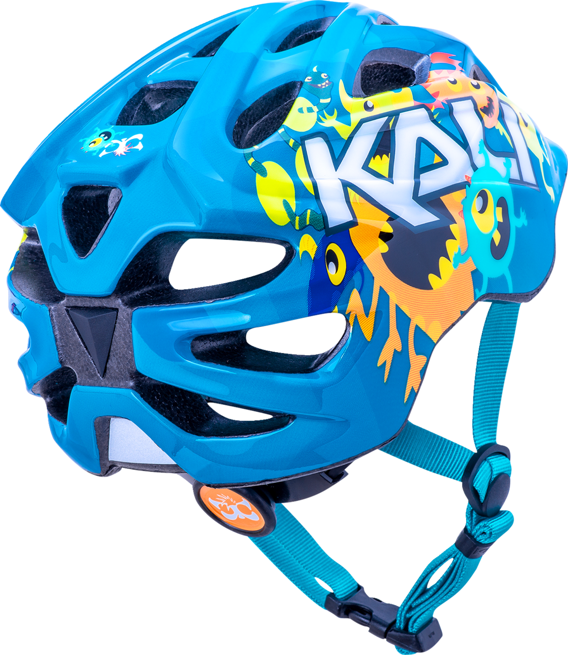 KALI Child Chakra Bicycle Helmet - Monsters - Blue - Small 0221020415