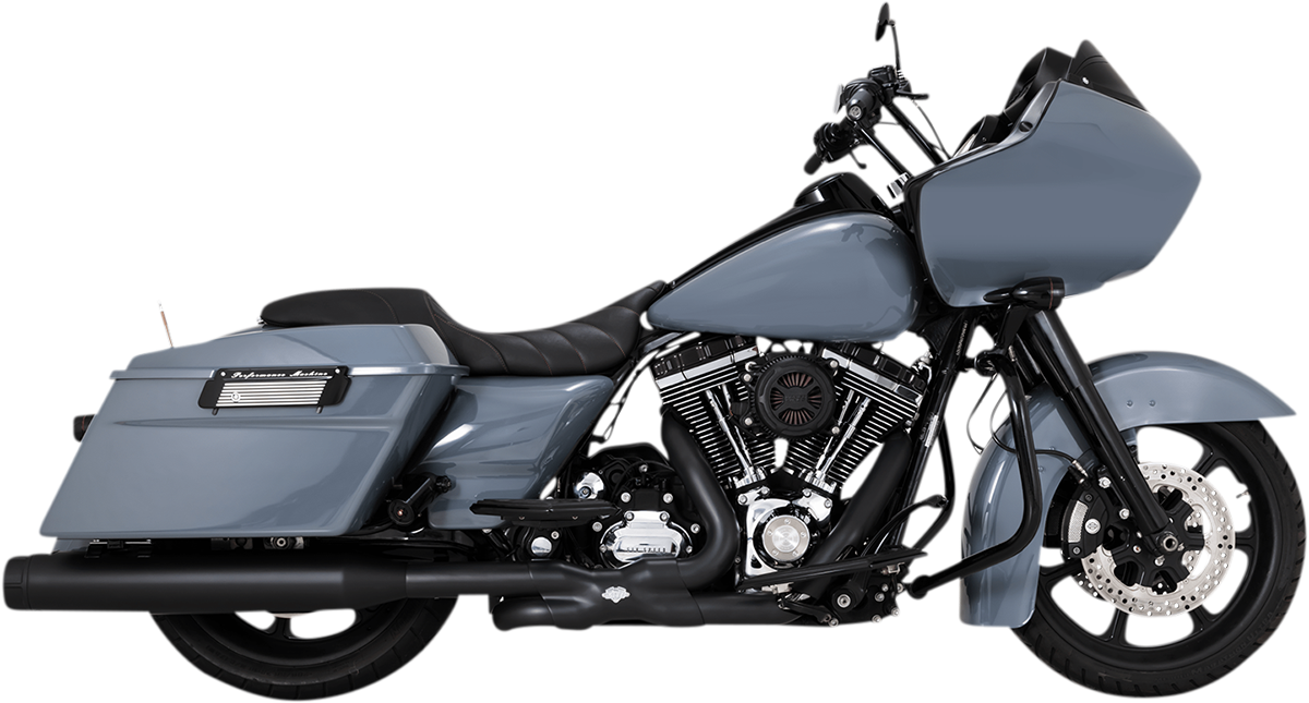 VANCE & HINES 4-1/2" Torquer Mufflers for '95-'16 FL - Black 46673