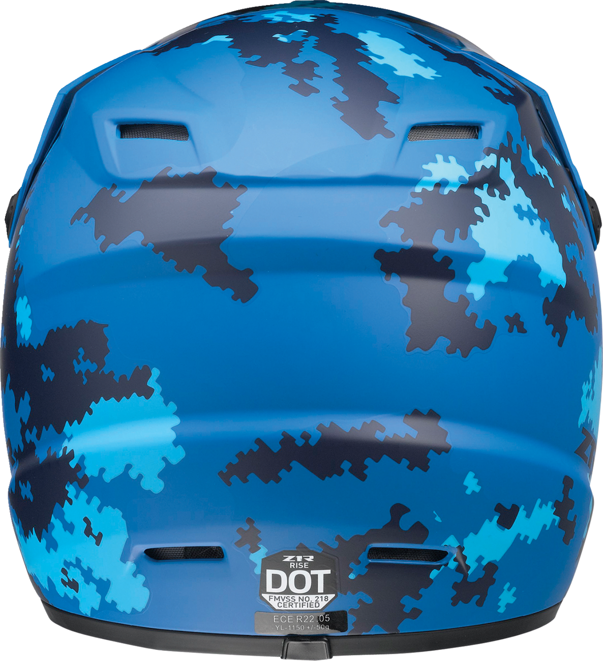 Z1R Youth Rise Motorcycle Helmet - Digi Camo - Blue - Medium 0111-1464