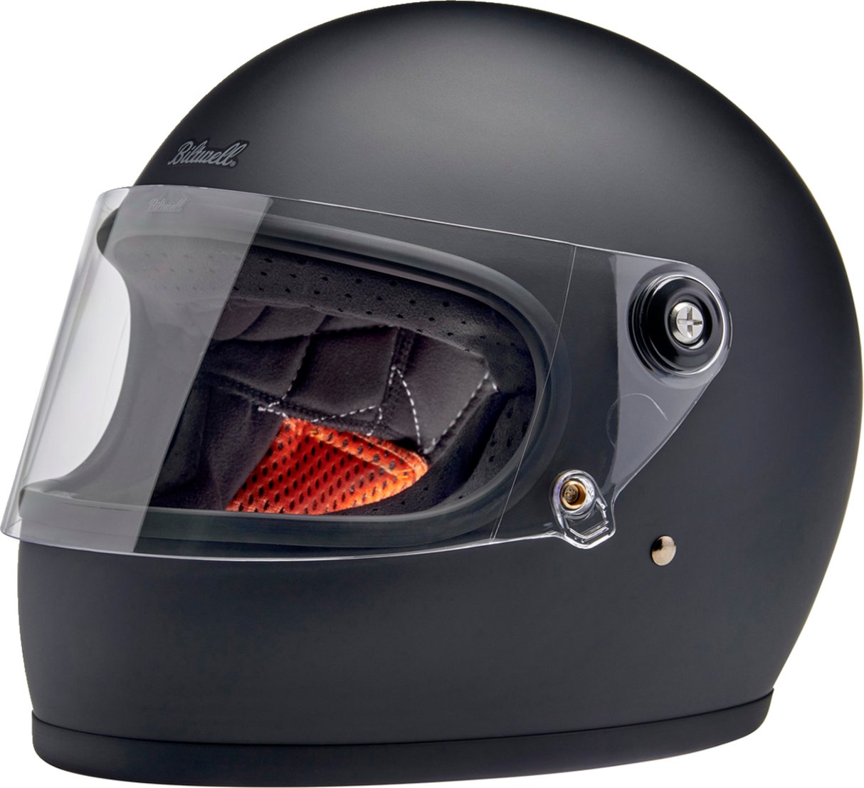 BILTWELL Gringo S Motorcycle Helmet - Flat Black - Small 1003-201-502