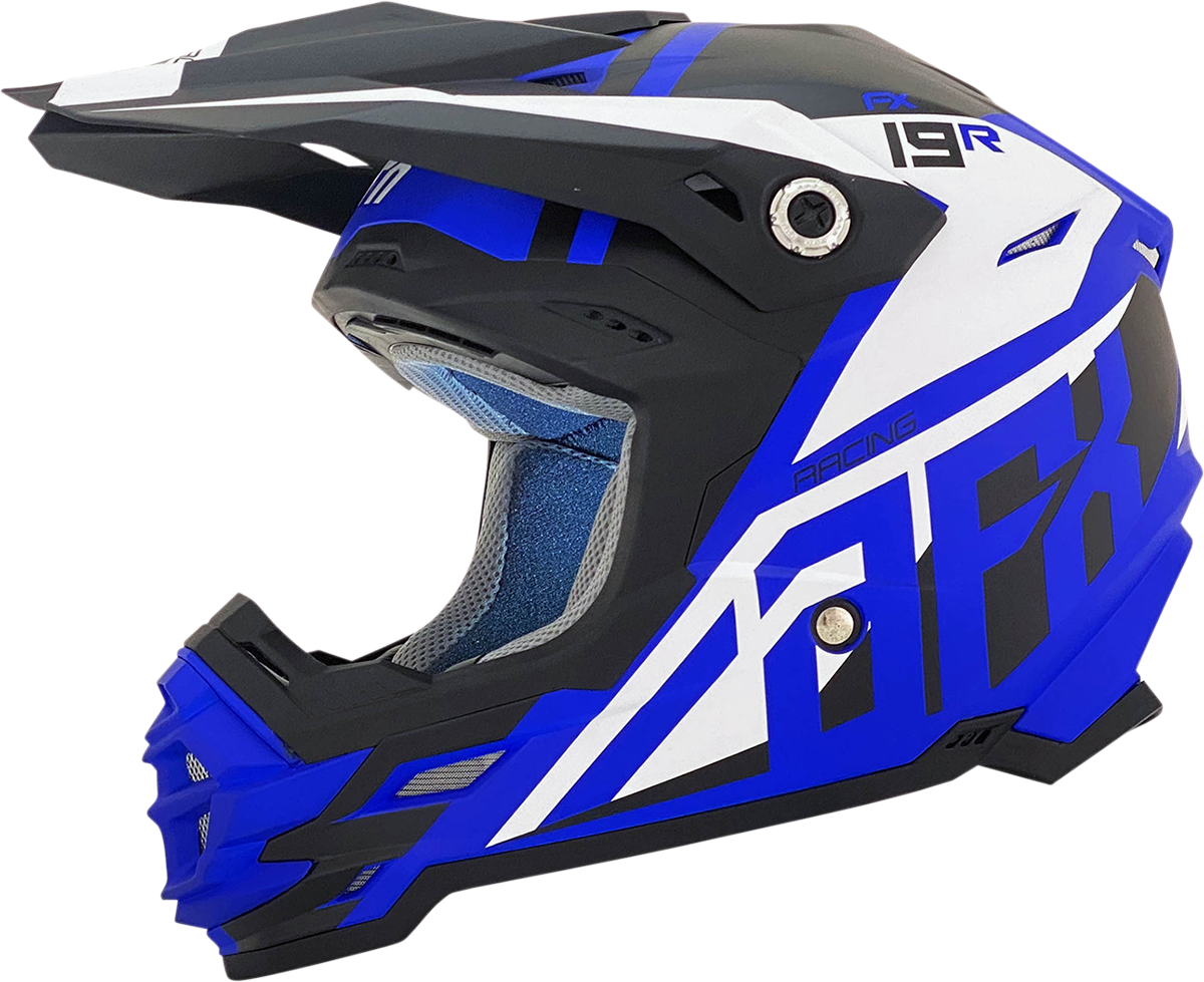 AFX FX-19R Motorcycle Helmet - Racing - Matte Blue - XL 0110-7071