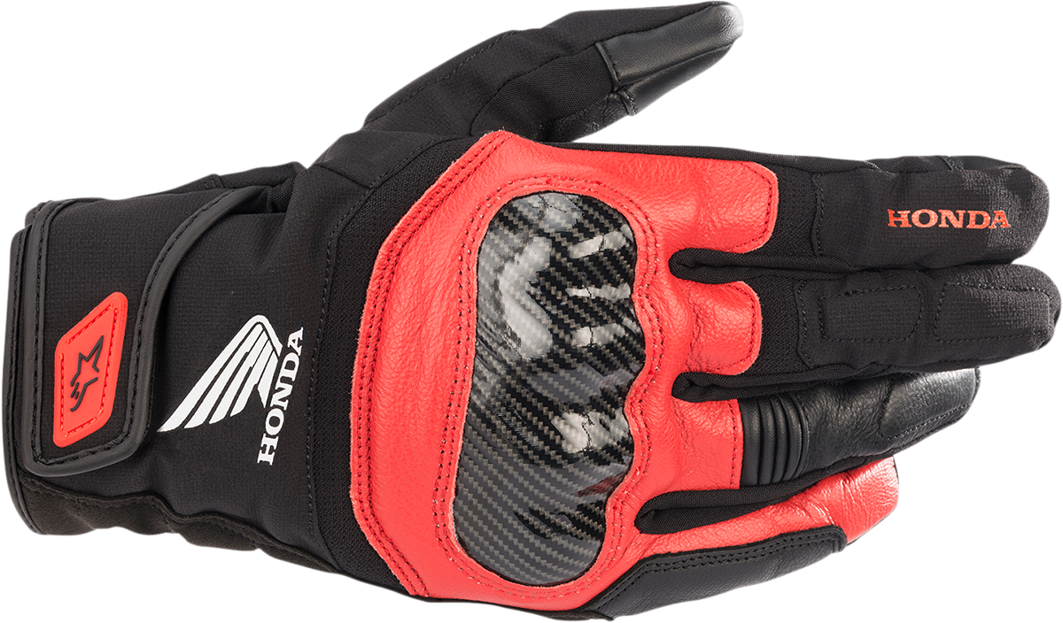 ALPINESTARS Honda SMX Z Drystar® Gloves - Black/Bright Red - 2XL 3527321-1303-2X