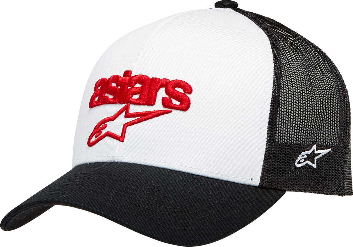 ALPINESTARS Pedigree Hat - White/Black - One Size 1232-81040-2010