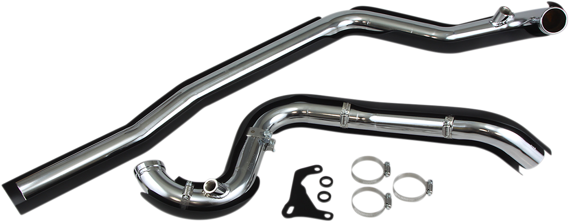 COBRA True Dual Headpipes - Black - '07-'08 FL 6251RB