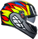 AGV K3 Motorcycle Helmet - Birdy 2.0 - Gray/Yellow/Red - Medium 2118381004012M